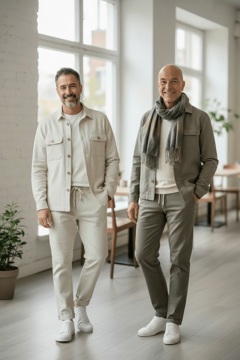 Natürliche Linie, natürliche Farbtöne für den Mann